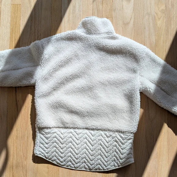 Athleta Sherpa Half Snap Sweatshirt Jacket (Size XS) - Picture 6 of 6